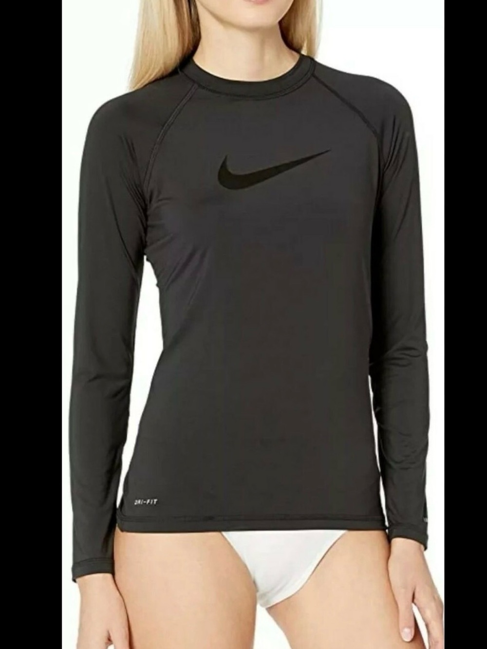 Nike Dri-FIT Swim UPF 40+ Long Sleeve Rash Guard Top Small